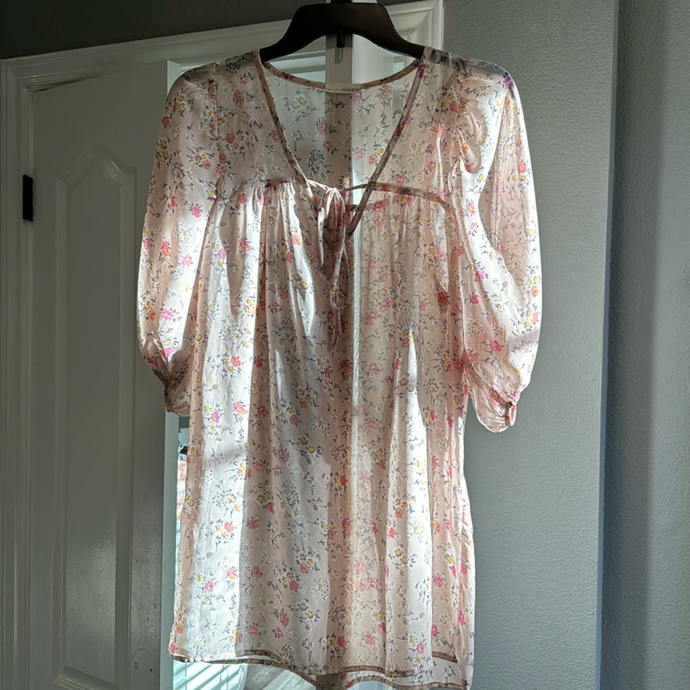 Pink floral festival dress, Everly, size S